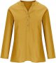 Loose Button Down Blouse Tops Stand Solid Sleeve Long Casual Women Shirt Blouse Workout T Shirt