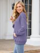 Sweatshirt for Women Long Sleeve Sweatshirt Casual Solid Pullover Loose Fit Sweatshirt with Pocket